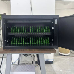 Station de charge pour 30 appareils pour ordinateurs portables et tablettes, armoire de charge murale verrouillable pour 30 tablettes/ordinateurs portables, <span class=keywords><strong>cadre</strong></span> noir - Product Image 1