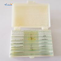 High Quality 15Pcs Zoology Prepared Microscope Slides Set for Science Teaching