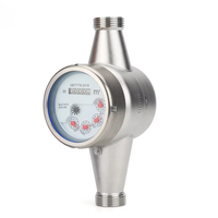 Compteur d'eau intelligent à lecture directe photoélectrique Mbus/RS485 avec vanne en acier inoxydable à distance, pour eau sèche/humide, compatible OEM