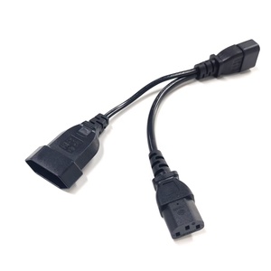 Cordon d'alimentation répartiteur en Y 10A 250V, prise IEC C14 vers prise femelle C13 EU 4.0mm, rallonge CA pour ordinateur - Product Image 5