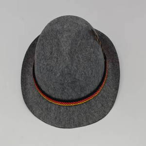 Sombrero de Copa Gris Marrón Estilo Jazz para Festivales, Unisex, Tejido, con Copa Cóncava - Product Image 5