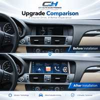 Écran Lecteur Audio CarPlay pour BMW X3 F25 X4 F26 2011-2016 8,8 Pouces Android 14 Autoradio Stéréo