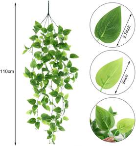 Feuilles de verdure artificielles suspendues plantes <span class=keywords><strong>Faux</strong></span> <span class=keywords><strong>lierre</strong></span> vigne fausses feuilles de <span class=keywords><strong>lierre</strong></span> pour mariage mur maison <span class=keywords><strong>chambre</strong></span> patio intérieur extérieur - Product Image 6