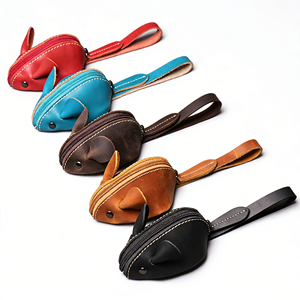 กระเป๋าใส่เหรียญหนังวัวแท้สำหรับเด็ก ลายการ์ตูนหนู  กระเป๋าใส่กุญแจอเนกประสงค์  กระเป๋าเก็บของแบบพกพา - Product Image 2