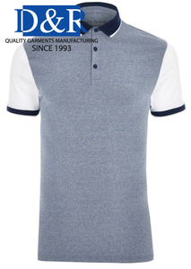 Camisa de Manga Corta Casual de Negocios para Hombre, Corte Regular, Cuello Alto, Jersey de Spandex/Algodón, Estampado por Transferencia Térmica a Rayas - Product Image 2