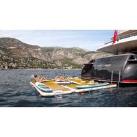 Superyacht Plate-forme gonflable bateau Dock Yacht Gonflable Mega Dock îles flottantes gonflables