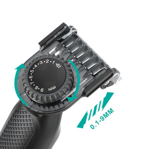 VGR V-360 Recortadora de vello corporal eléctrica lavable de una cuchilla, depiladora, afeitadora y recortadora de barba - Product Image 4