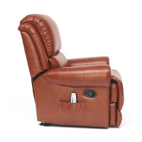 Fauteuil de massage à domicile en cuir de style européen de luxe Fauteuil de massage inclinable Canapé simple Usb Fauteuil élévateur électrique