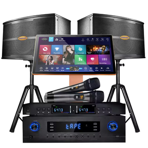 26 Language Professional System 10 Inches <b>Speaker</b> 19.5/22 Touch Screen Music Player 550W <b>Amplifier</b> 2 Pcs Wireless - Product Image 1