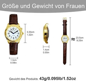 En stock liquidation 80% de réduction sur la montre parlante allemande pour femmes adaptée aux aveugles, aux personnes âgées et aux patients atteints de démence - Product Image 2