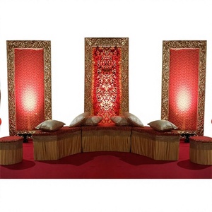 Panel <b>Frame</b> for Mehandi Stage Decoration Golden Square <b>Wedding</b> Backdrop Panels <b>Wedding</b> Backdrop Panels Manufacturer New Mexico - Product Image 1