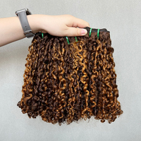 Paquetes de cabello humano SDD de muchos colores, paquetes de rizos Pixie de 24 pulgadas, color natural Perruques Naturel Cheveux Humain