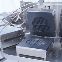 Machine à gaufres belges électrique professionnelle en acier inoxydable antiadhésive avec contrôle de la température et de la minuterie, prix usine
