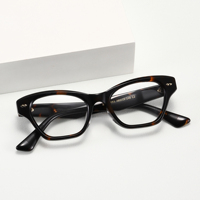 Nuevas Gafas de Moda, Acetato Unisex para Hombre y Mujer, Monturas Ópticas de Alta Calidad y Lujo con Marco Completo
