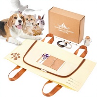 Ataúd Ecológico de Tela No Tejida para Mascotas, para Entierro o Cremación, Personalizado para Perros, Gatos, Conejos y Animales Pequeños, Estilo Americano