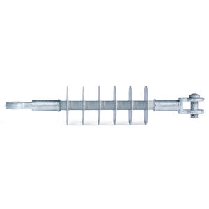 Aislador de varilla larga de polímero Vina Electric 24kV 120kN con accesorios de extremo de ojo y horquilla para líneas eléctricas - Product Image 3