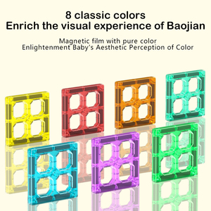 130-Pcs教育积木套装磁性塑料3D拼图游戏批发儿童玩具 - Product Image 5