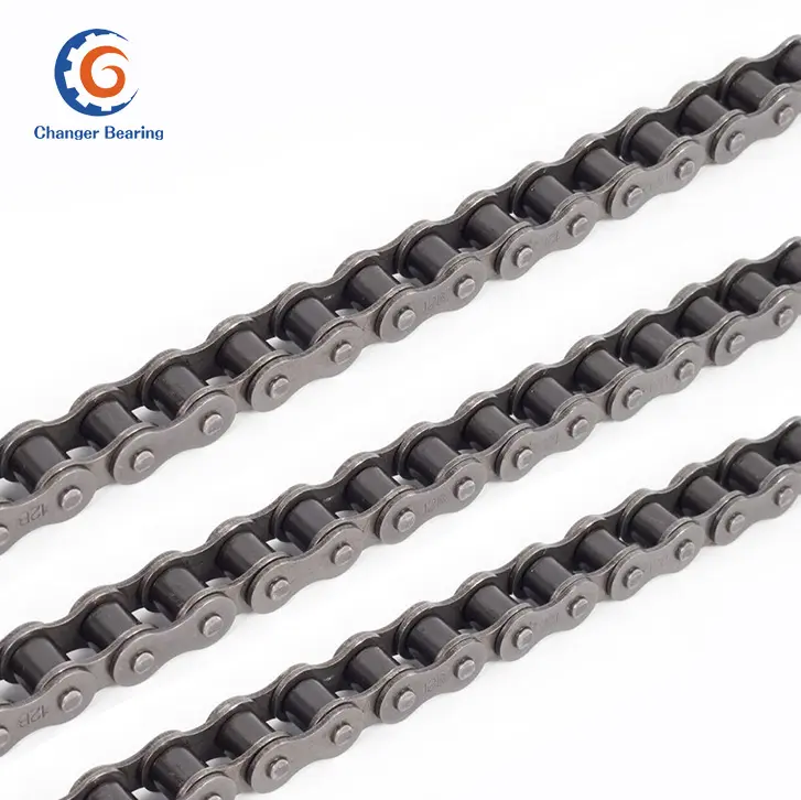 Uma Série Curto Passo Cadeia 06C 08A10A 12A Precisão Agrícola Transmissão Industrial Roller Chain para Transportador