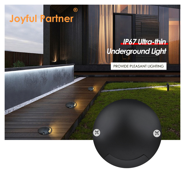 Outdoor IP67 Recessed Mounted Step Light RGB LED Inground Light Stainless Steel Front Cover Dimmable 2-Year Warranty for Garden