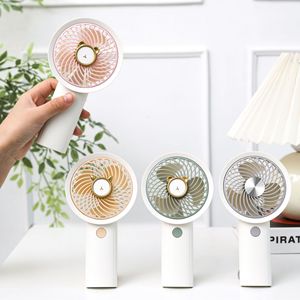 Portable Mini Fan Handheld Rechargeable <b>Battery</b> <b>Operated</b> DC Motor 5W Quiet Cooling Hands-Free Over 8 Hours for Desk Student Use - Product Image 1