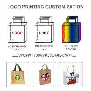 Wholesale Personalized Bridesmaid Party Girls Trip <strong>Gifts</strong> Custom Logo Burlap Jute Tote Shopping Bag - Product Image 3