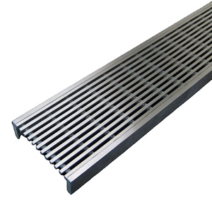 <span class=keywords><strong>Grille</strong></span> <span class=keywords><strong>de</strong></span> <span class=keywords><strong>sol</strong></span> linéaire en acier inoxydable - Product Image 1