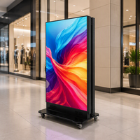 1,86mm Indoor LED-Werbedisplay mit 600-800cd/m² Helligkeit und 960x1920 Auflösung Bodenständer-Montage