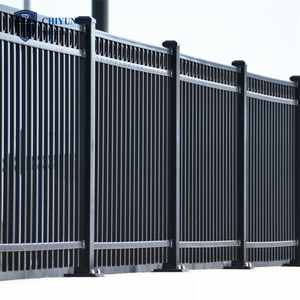 แผงรั้วอลูมิเนียมสีขาวสำหรับรั้วสวน - Product Image 2