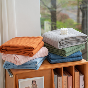 100% coton 150x200 cm utilisation hospitalière/adultes utilisent des couvertures en coton gaufré fournisseur en Inde par <span class=keywords><strong>Avior</strong></span> - Product Image 5