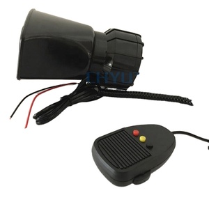 Haut-parleur audio à télécommande filaire klaxon d'alarme tricolore pour voiture tweeter sons haut-parleurs sirène système sonore klaxon d'avertissement - Product Image 2