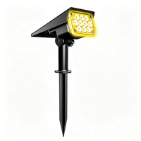 Projecteurs solaires de jardin IP65 de haute qualité avec capteur de lumière et résistance à l'eau, à haute efficacité de conversion