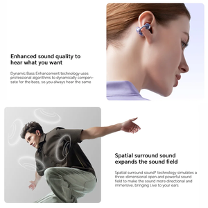Audífonos Inalámbricos Originales <span class=keywords><strong>Honor</strong></span> LCHSE Clip con Bluetooth 5.3, Micrófono Dual, Cancelación Activa de Ruido, 36 Horas de Duración de la Batería, IP54 - Product Image 5