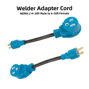 Adaptateur de chargeur de soudeuse EV Linsheng NEMA 14-30P vers 6-50R 30A vers 50A, adaptateur d'alimentation robuste, cordon - Product Image 3