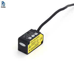 Capteur de déplacement laser CMOS KRONZ de taille compacte, double sortie (commutateur et analogique), 30 mm, 12V~24VDC, capteur photoélectrique avec câble - Product Image 1