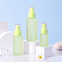 Flacon pulvérisateur en verre cosmétique de forme cylindrique, couleur/logo personnalisé, 30/50/100 ml, pour les cheveux