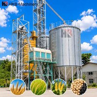 Silo de 2000 Toneladas, Silo de Maíz con Capacidad para 500 Toneladas, Silo de Acero para Almacenamiento de Granos, Venta de Silos por Fabricantes