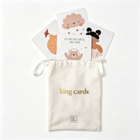 Cartes flash éducatives portables durables imprimées sur mesure - Jeux colorés de taille personnalisée avec sac en coton