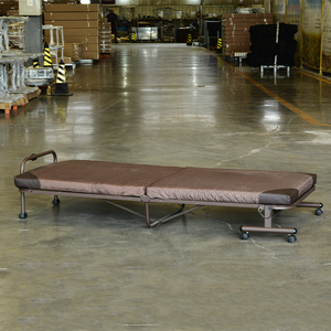 Letto Pieghevole in Metallo Resistente con Materasso, Lettino da Ufficio, Letto per Ospiti Richiudibile, <span class=keywords><strong>Salvaspazio</strong></span>, Portatile per Stanze Piccole - Product Image 3