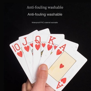 Cartes à jouer du Texas à grands caractères, imperméables et lavables, spéciales pour les salles <span class=keywords><strong>de</strong></span> jeu d'échecs et <span class=keywords><strong>de</strong></span> cartes - Product Image 4
