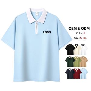 Polo de Golf Personalizado con Logotipo Bordado en Tela de Punto para Hombre, Talla Grande, Transpirable, de Secado Rápido, que Absorbe la Humedad, Ajuste Cómodo - Product Image 3