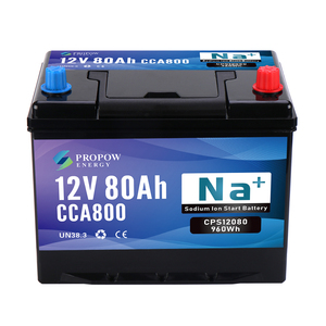 크랭킹 나트륨 이온 배터리 CCA 800 1000 60ah 12V 80Ah 100ah 자동차 나트륨 이온 시동 정지 배터리 - Product Image 2