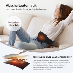 Tappetino riscaldante per crampi d'epoca portatile per alleviare i dolori lombari con elementi in grafene abete, 7.4V, batteria ricaricabile 3000mAh - Product Image 4