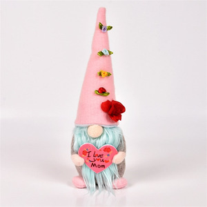 Muñeca sin Rostro para el Día de la Madre, con Sombrero en Forma de Corazón, Regalo Creativo, Adorno de Tela - Product Image 4