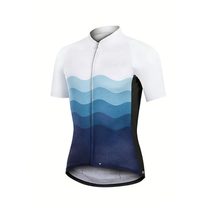 Vêtements de cyclisme légers pour hommes avec blocs de couleur, logo personnalisé, maillot de cyclisme d'été, fabricant de maillots de cyclisme de haute qualité - Product Image 3