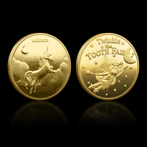 Precio de fábrica Hada de los dientes Monedas de oro Regalo para niños Diente Metal Moneda conmemorativa <span class=keywords><strong>La</strong></span> Sirenita - Product Image 6