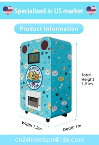 Máquina de Baño para Mascotas al por Mayor de Fábrica, Máquina Inteligente de Limpieza para Mascotas, Máquina de Lavado Automática para Perros y Gatos, Máquina de Autoservicio - Product Image 2