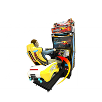 Jeux vidéo de voiture de conduite, jeu d'arcade de course de voiture DX avec pièces de monnaie