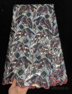 Tessuto in Tulle Francese di Lusso in Poliestere/Cotone Elastico con Paillettes e Motivo Animale per <span class=keywords><strong>Abiti</strong></span> <span class=keywords><strong>da</strong></span> <span class=keywords><strong>Sposa</strong></span> e Borse <span class=keywords><strong>da</strong></span> Cerimonia - Product Image 5