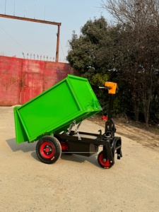 Mini-dumper électrique vert, tricycle chargeur, 0,33 mètre cube, haute efficacité, entretien facile - Product Image 2