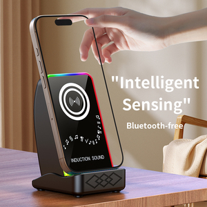 Mới nhất không dây cảm ứng chơi điện thoại di động đứng 15 Wát không dây sạc Bluetooth loa - Product Image 4